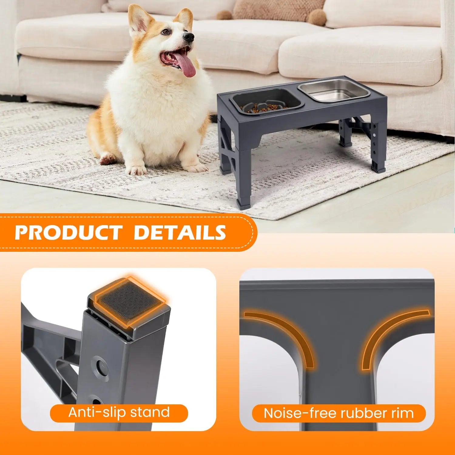 ErgoFeeder™ - Elevated 2-in-1 Pet Feeder