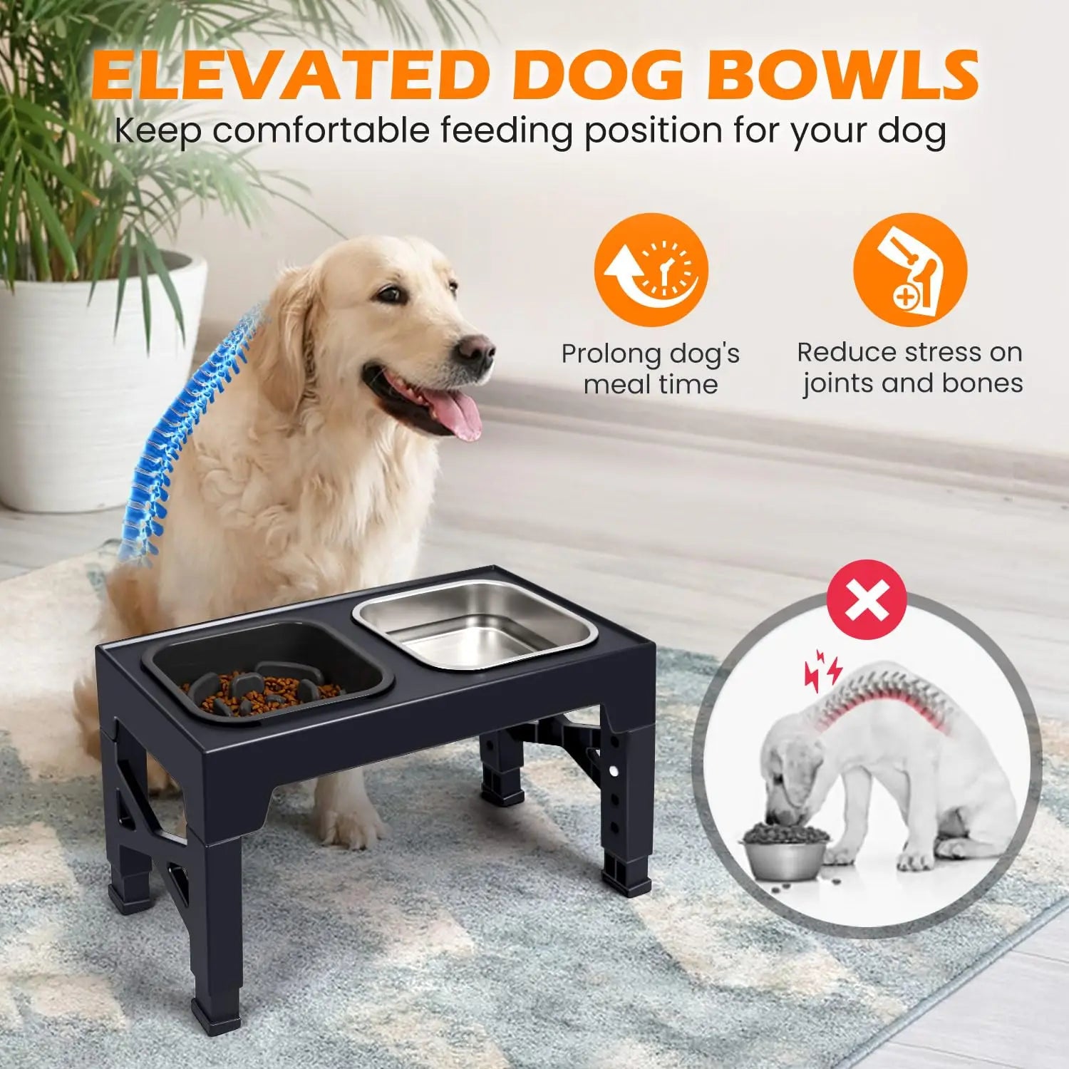 ErgoFeeder™ - Elevated 2-in-1 Pet Feeder